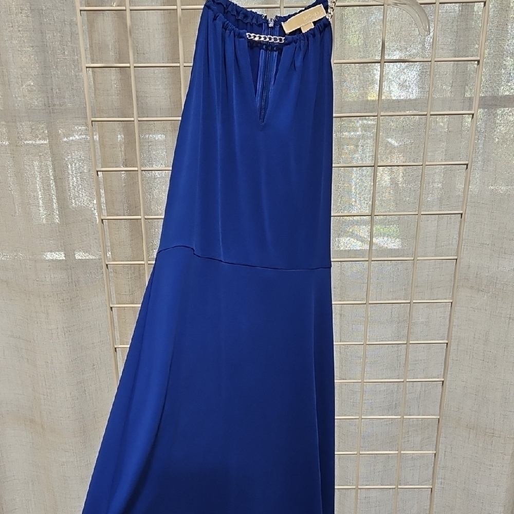 Michael Kors Cobalt Blue Midi Dress, Soft, Stretchy